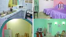 Here you see all rooms of this flat in Centro Habana, Cuba