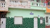 "Casa Victoria y Zoilo" in Trinidad Cuba seen from the outside