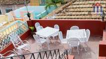 The rooftop terrace of the "Hostal Siglo XV" in Trinidad, Cuba