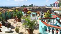 Panoramic views from the roof terrace of the "Hostal Barceló" in Trinidad Cuba