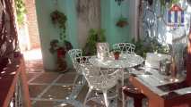 The patio of the Bed & Breakfast "Casa Villa Toledo" in Trinidad Cuba