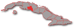 Cienfuegos province - geographic location in Cuba