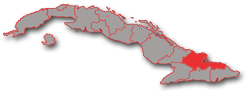 Holguin province - geographic location in Cuba