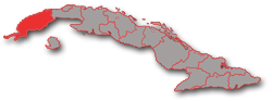 Pinar del Río - localización geográfica de la provincia en Cuba