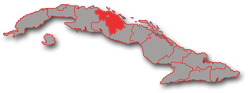 Villa Clara - localización geográfica de la provincia en Cuba