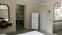 It's this well equipped and comfortable room with its private bathroom attached
