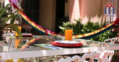 There is also a hammock on the terrace