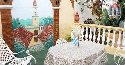 Upstairs we have this beautiful terrace for diner and relaxing outdoors