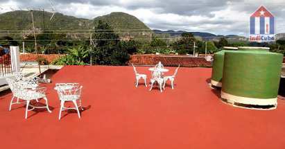 The roof terrace