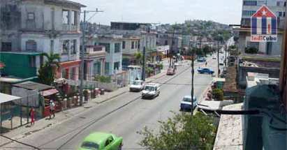 Vista desde el balcón de la Casa Particular de "Marlen y Carlos" en La Habana