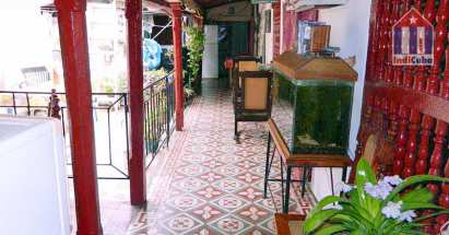 Patio of the "Casa Mundo" hostel