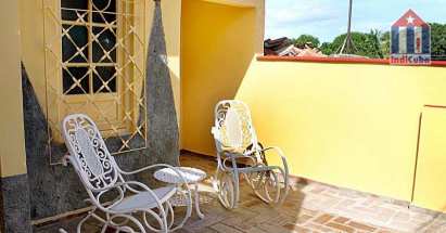 La terraza en el último piso de la casa