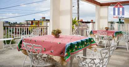 On the roof there is a large terrace with tables and chairs - Relax!