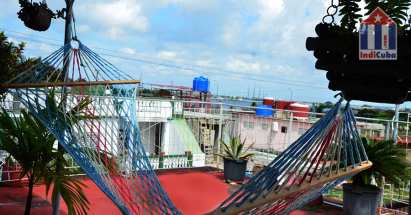 Das Casa Particular "Hostal La Ganga" verfügt über eine große Dachterrasse