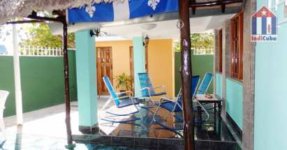 View from the Rancho towards the terrace - a new and friendly hostel