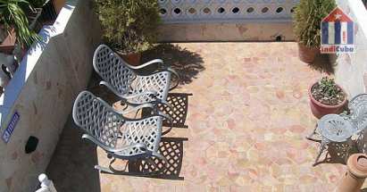 Terraza de esta casa particular en Trinidad