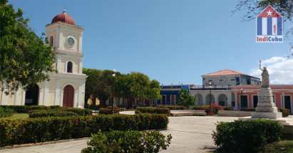 Sights in Cuba Gibara - San Fulgencio church - old town