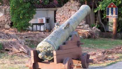 Kanone aus der spanischen Kolonialzeit in Santiago de Cuba