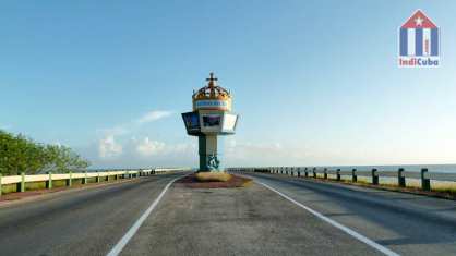 Terraplén a Cayo Coco