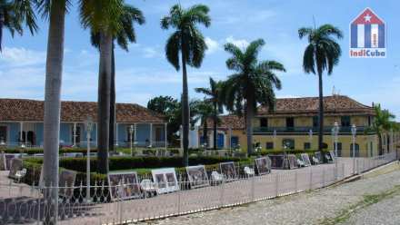 Main square in the old town of Cuba Trinidad - Plaza Mayor