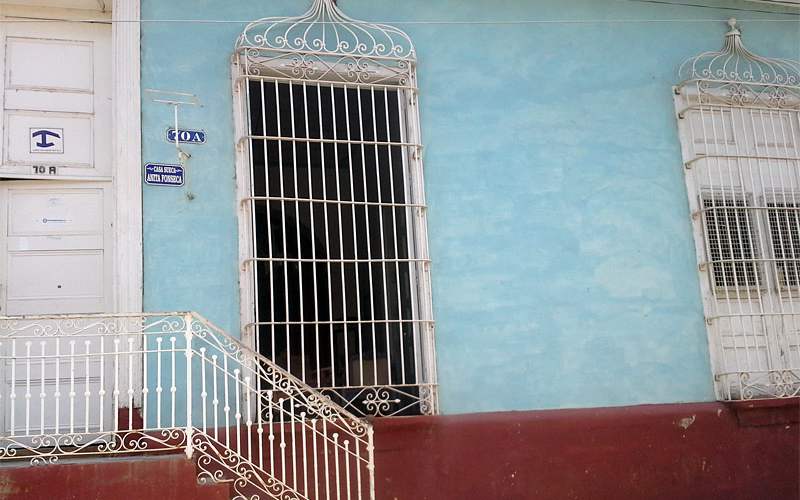 Eingang zum Hostel "Casa Sueca" in Trinidad Kuba